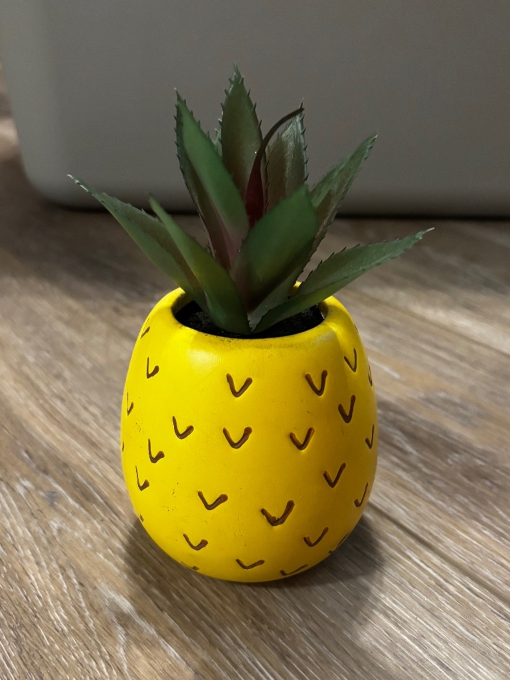 Faux Succulent Plant in Pineapple Planter